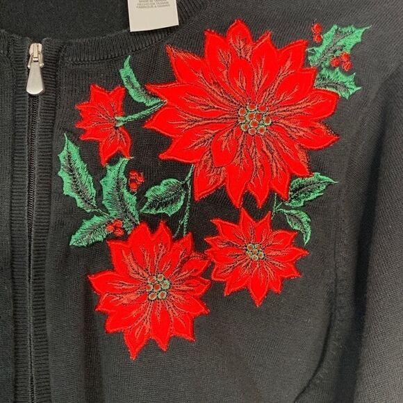 LIZ claiborne embroidered sweater - Picture 4 of 9